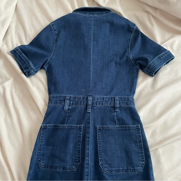 WeWoreWhat Denim Flare Jumpsuit - Picture 6 of 9